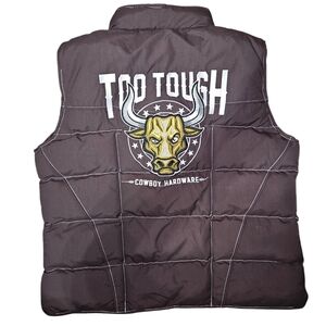 Kid's Cowboy Hardware Too Tough Puffer Vest Sz L EUC